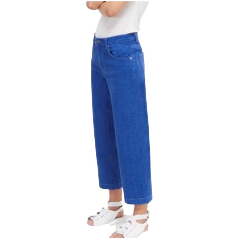 NWT French Connection Blue Cropped Cone Jeans 6